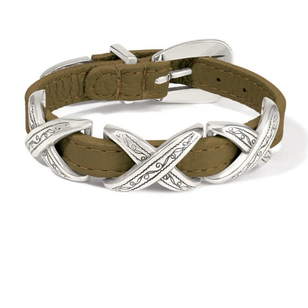 Brighton Kriss Kross Etched Bandit Bracelet